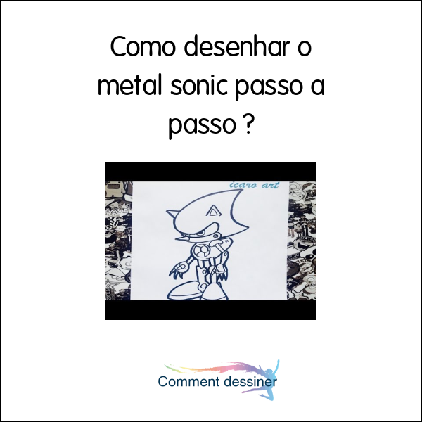 Como desenhar o metal sonic passo a passo